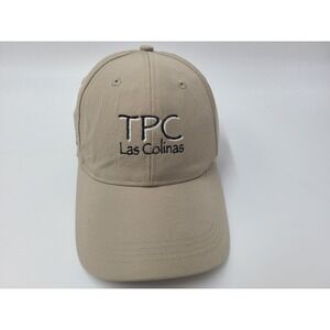TPC Las Colinas Ahead Adjustable Golf Hat Cap Irving Texas Dad Men Women Beige
